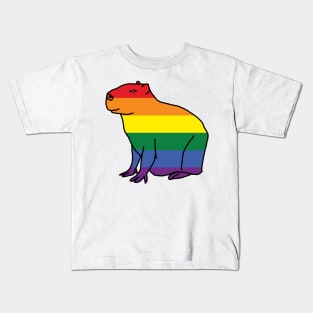 Pride Capybara Kids T-Shirt